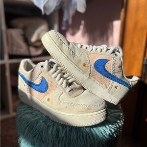 Nike rare White and Blue Sneakers